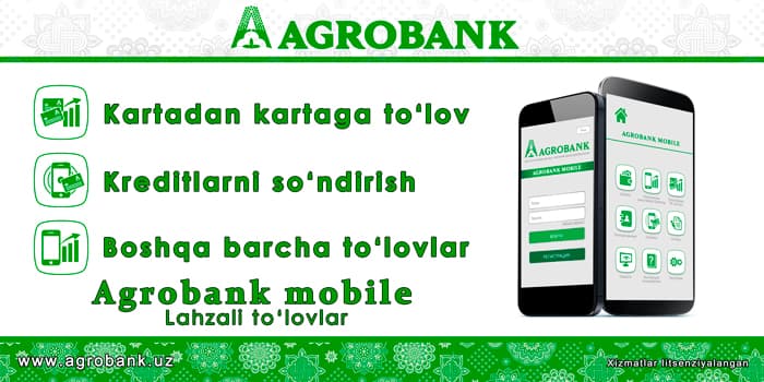 “AGROBANKMOBILE” zamonaviy interaktiv yangi xizmat turi
