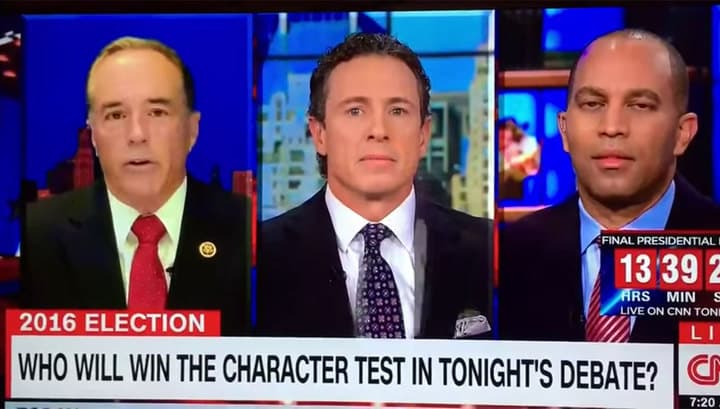 CNN Klintonni ayblagan kongressmen bilan jonli efirda keskin chora ko‘rdi
