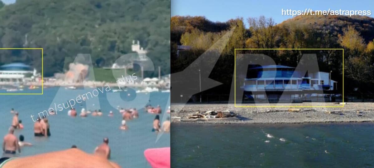Gelenjikda ukrain droni plyajdagi odamlar ustiga quladi