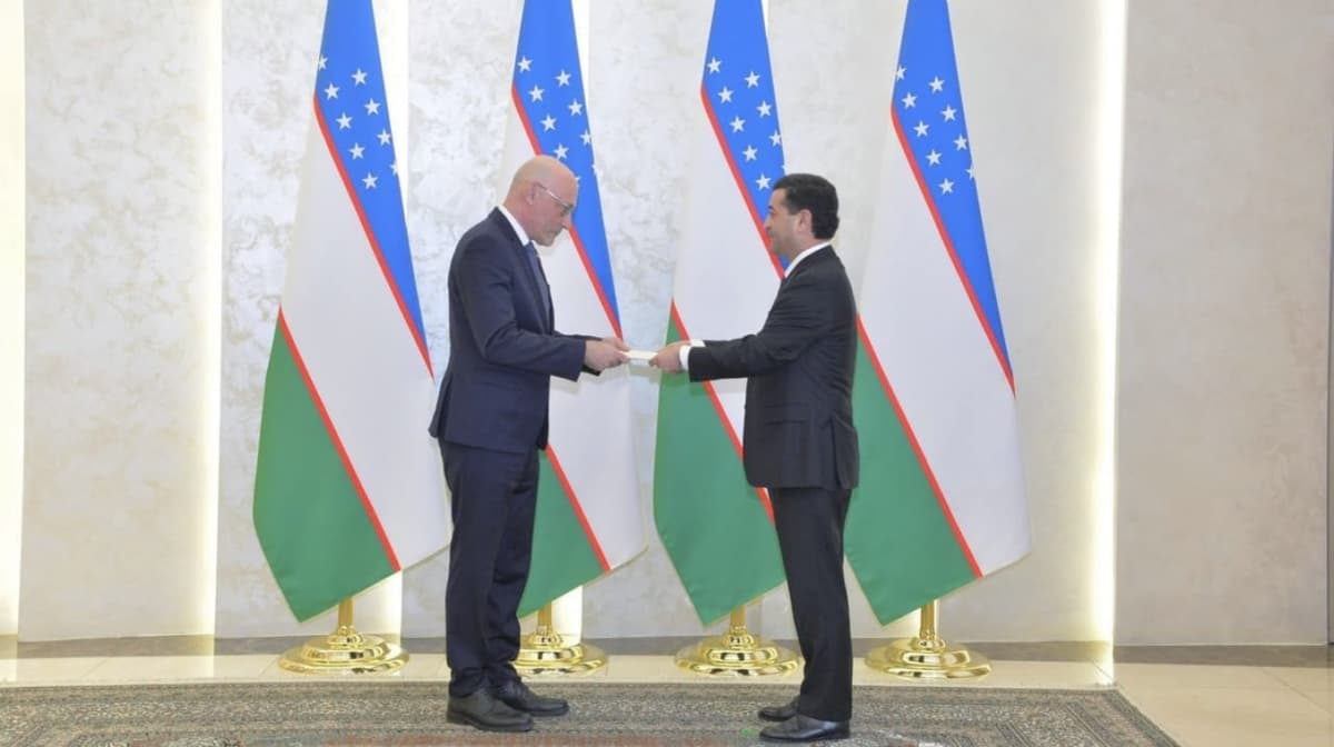 Estonian ambassador presents credentials to FM Saidov