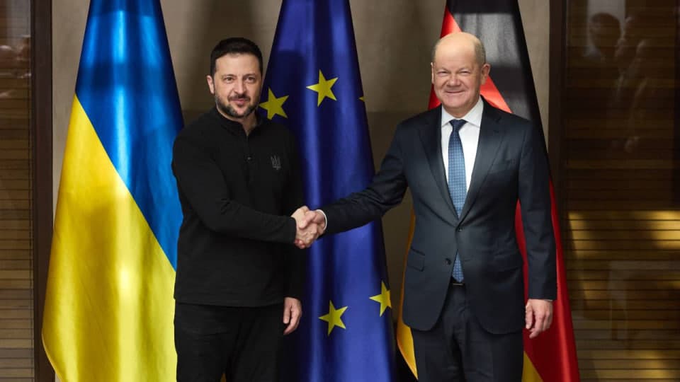 Shols Zelenskiy bilan harakatlarni muvofiqlashtirishni muhokama qildi
