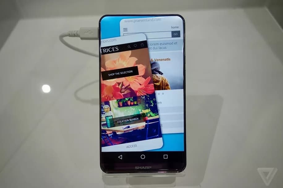 Sharp noodatiy ko‘rinishdagi smartfoni prototipini namoyish qildi