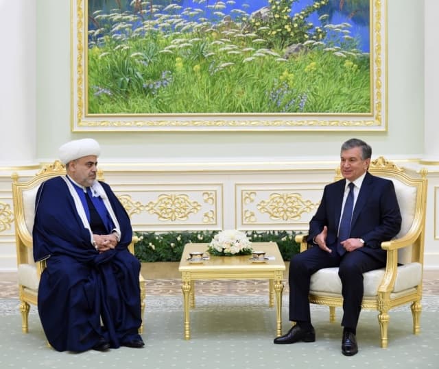 Mirziyoyev Kavkaz musulmonlari idorasi raisini qabul qildi