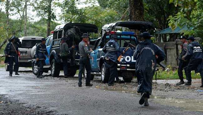 Myanmada jangarilar politsiyachilarga hujum qildi