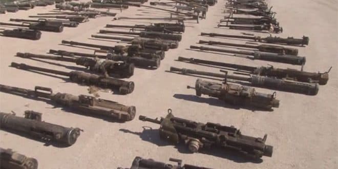 Video: Suriyada terrorchilar tashlab ketgan qurollar