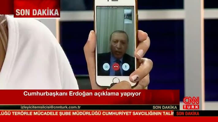 Erdo‘g‘anning FaceTime orqali CNN Türk televideniyesiga qo‘ng‘irog‘i tafsilotlari