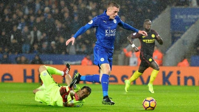 "Manchester Siti" "Lester"dan 4ta gol o‘tkazib yubordi. Vardi xet-trik qayd etdi 