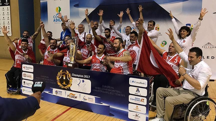 Turkiya nogironlar aravachasidagi basketbol bo‘yicha Yevropa chempioni bo‘ldi