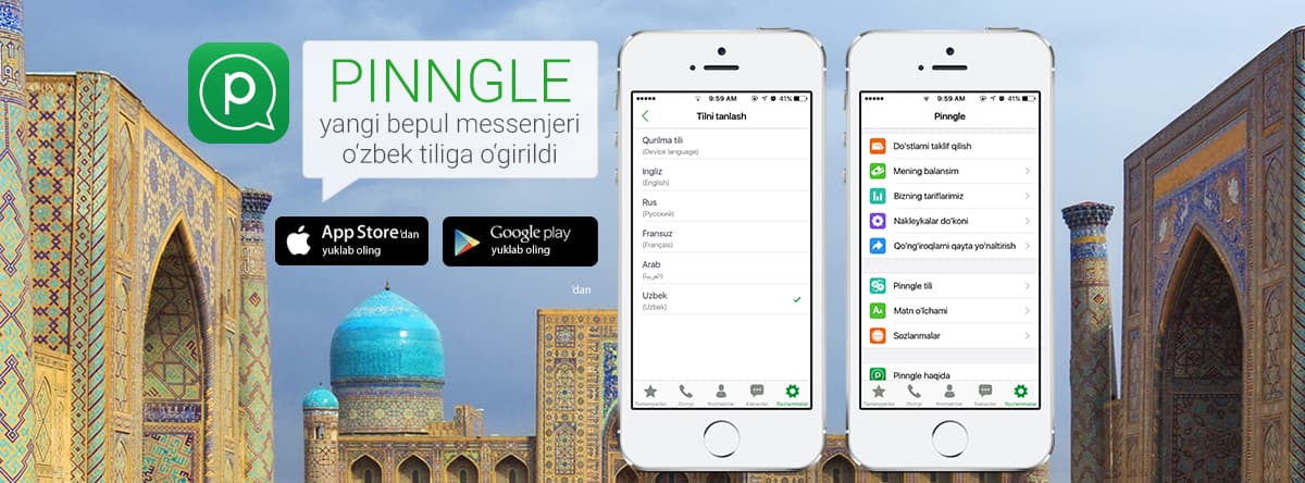 Pinngle yangi bepul messenjeri o‘zbek tiliga o‘girildi 