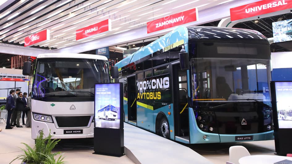 SamAuto “Komtrans Tashkent 2024” ko‘rgazmasida O‘zbekistondagi eng yangi past polli avtobus prototipini taqdim etdi