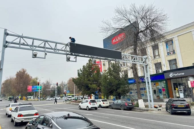 Toshkent ko‘chalariga haydovchilar uchun ma’lumotlar yozilgan ekranlar o‘rnatiladi