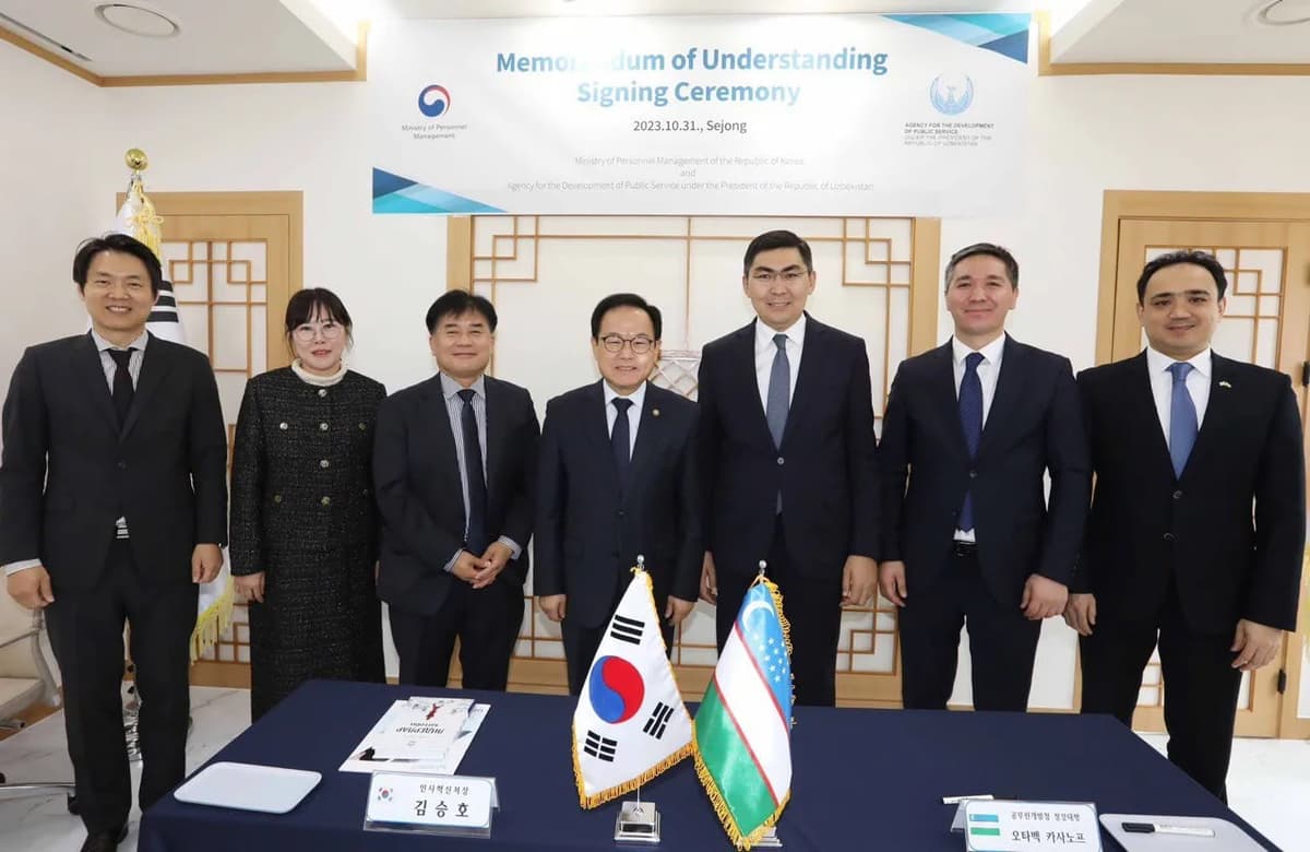 Koreyada o‘zbekistonlik rahbar kadrlar uchun malaka oshirish dasturlari tashkil etiladi