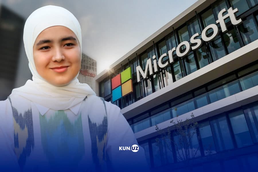 “Barchasi ota-onamning qo‘llovi tufayli”: Microsoft elchisiga aylangan o‘zbek qizi