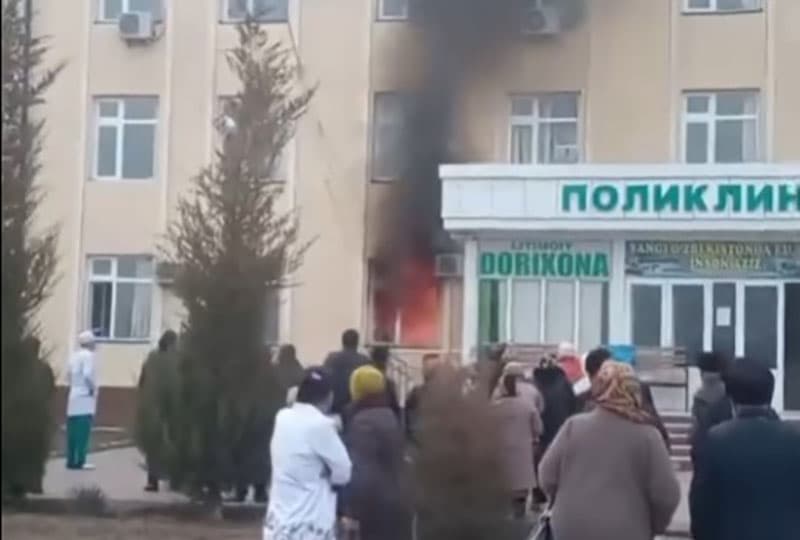 Samarqanddagi poliklinikada yong‘in yuz berdi