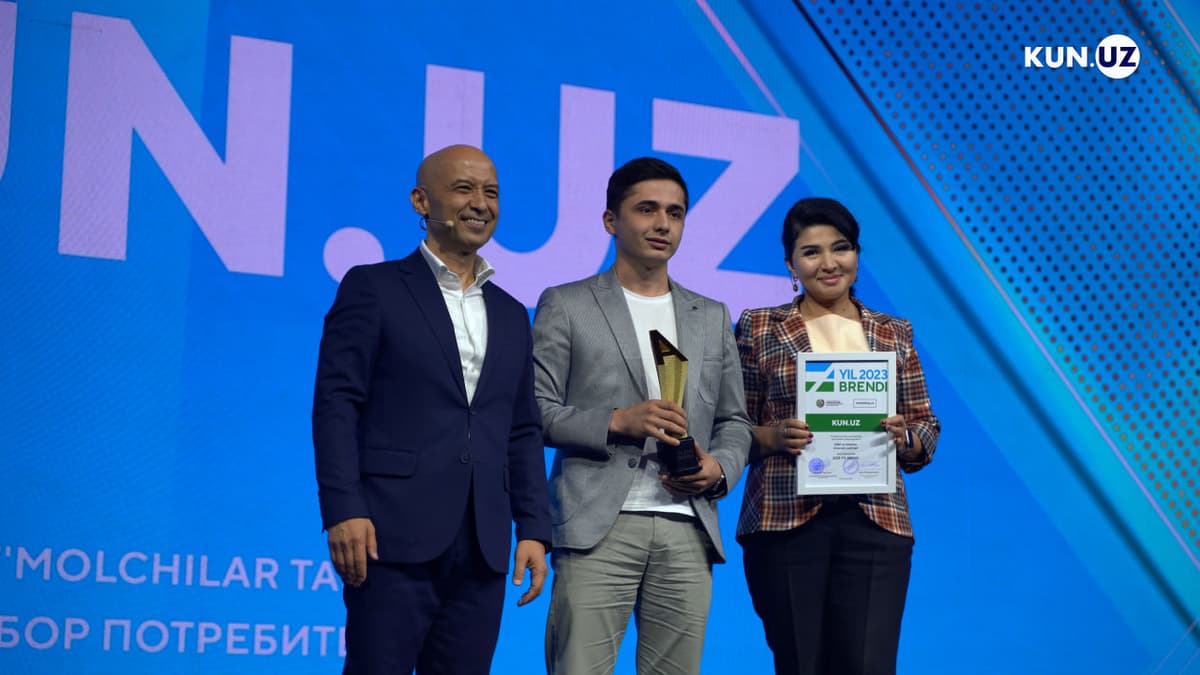 Kun.uz 2023 yilning eng yaxshi brendi deb topildi 