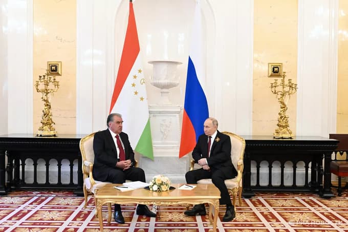 Тожикистон президенти Путин билан учрашувда «Крокус»даги терактни мамлакат обрўсига «жиддий зарар» деб атади