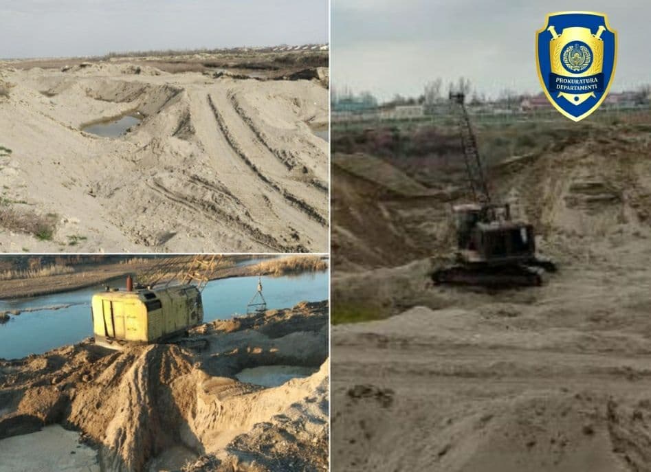 Qumni noqonuniy qazib olib, davlatga qariyb 1 mlrd so‘m zarar yetkazgan shaxslar aniqlandi