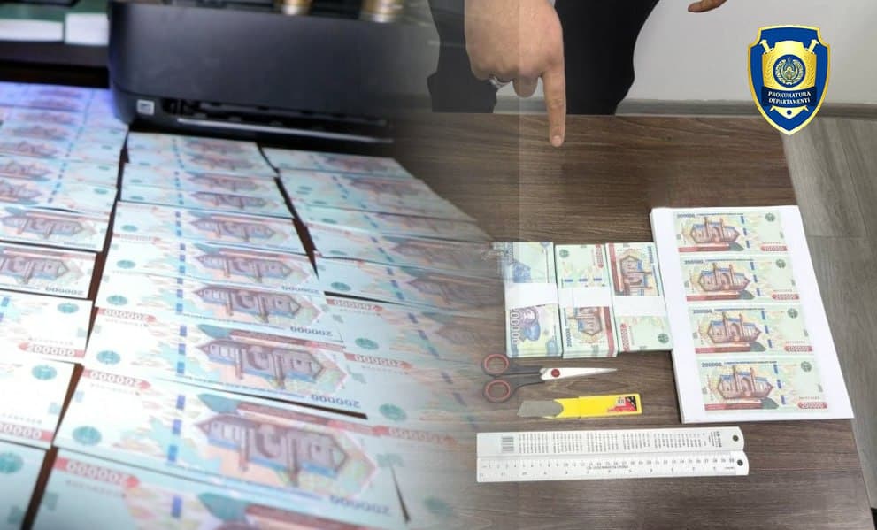 Toshkentda 200 ming so‘mlik qalbaki banknotlarni tayyorlagan shaxslar ushlandi