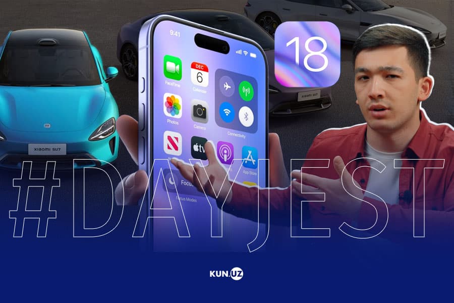 Xiaomi'dan SU7 elektromobili, iOS 18 taqdimot sanasi, Soradan film – texnodayjest