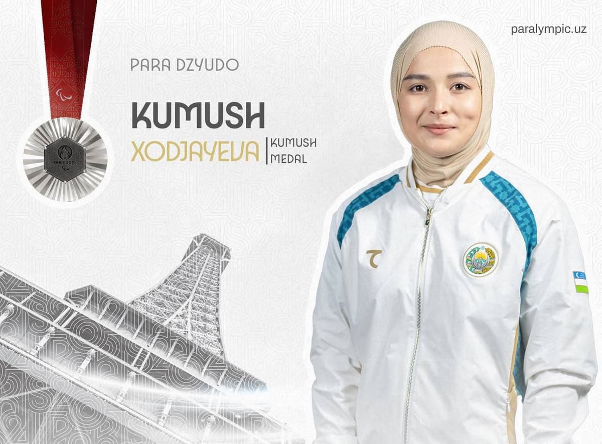 Paralimpiada-2024. Kumush Xo‘jayeva kumush medalni qo‘lga kiritdi