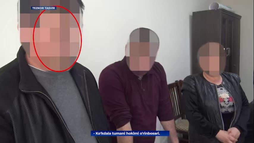 Ko‘kdala tumani hokimi o‘rinbosari pora bilan ushlandi. U oldin ham sudlangan