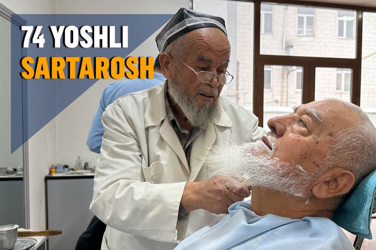 Oramizdagi odamlar: 74 yoshida ham sartaroshlik qilayotgan otaxon
