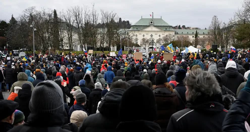 Bratislavada Ukraina bilan birdamlik aksiyasi bo‘lib o‘tdi
