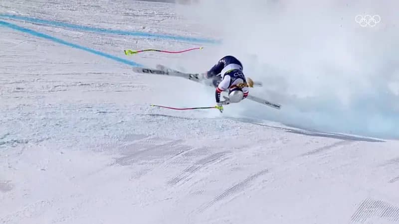 Olimpiada chempioni Lindsi Vonn balandlikdan tushishda yiqildi
