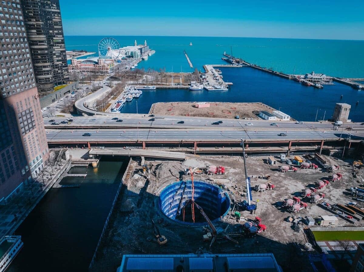Chicago Spire qurilishi / © Related Midwest