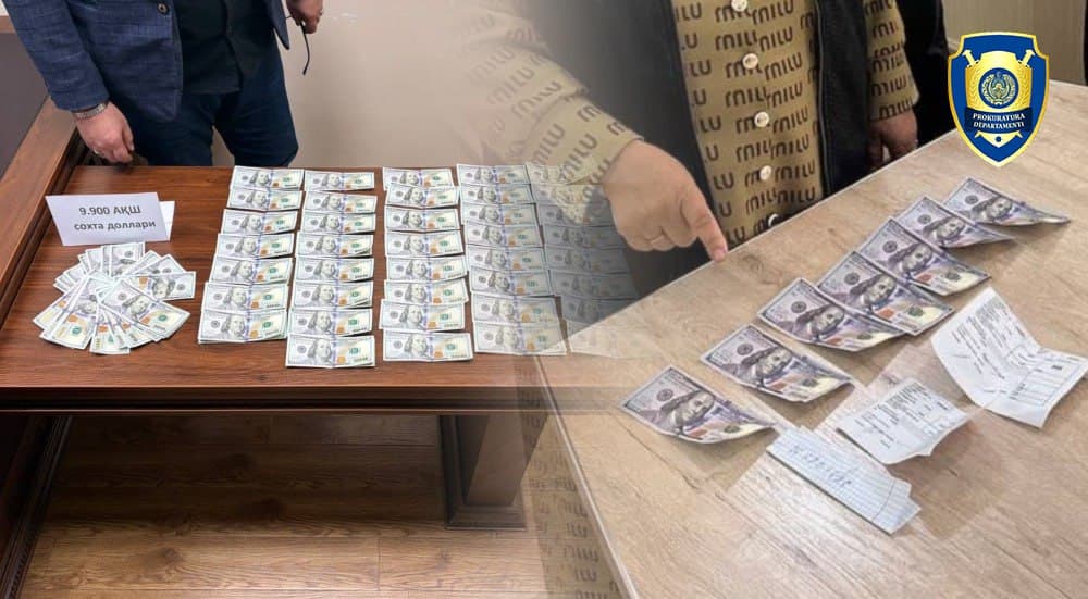 Qoraqalpog‘iston va Toshkentda qalbaki dollar o‘tkazmoqchi bo‘lganlar ushlandi