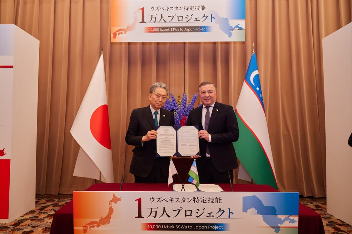 Japan partners with Uzbekistan to recruit 10,000 skilled workers
