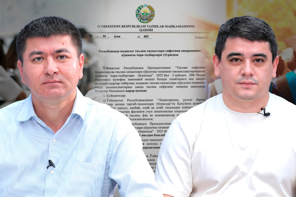 Xususiy OTM uchun litsenziya talablari o‘zgardi, bu yaxshimi yoki yomon? – mutaxassislar bilan suhbat