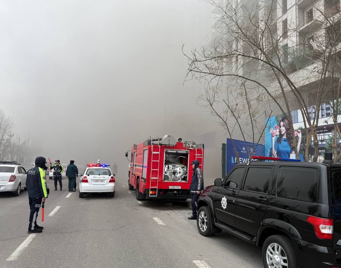 Yakkasaroyda yangi qurilayotgan binoda yong‘in yuz berdi