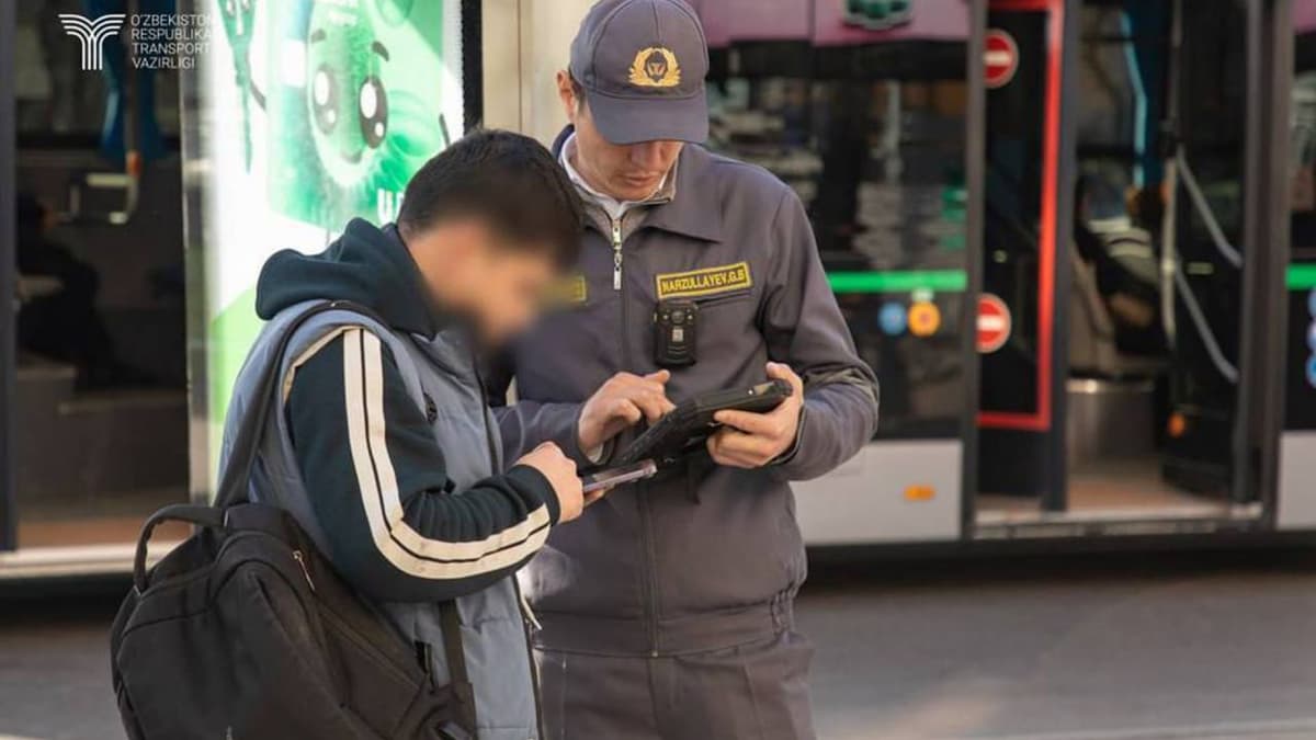 Over 11,500 passengers fined for fare evasion on Tashkent buses in January