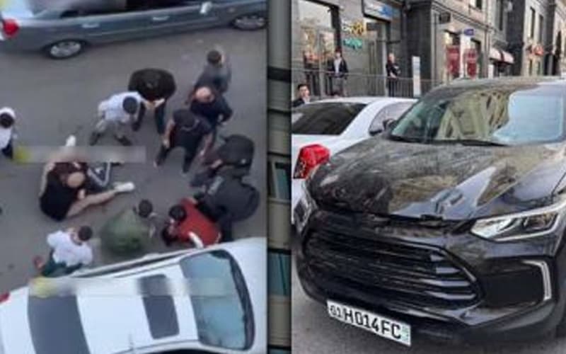Toshkentda haydovchi mashinasini piyodalar ustiga haydadi