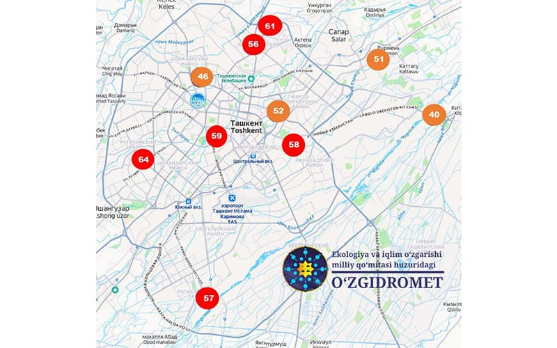 Уровень мелкодисперсных частиц в воздухе Ташкента не превысил норму