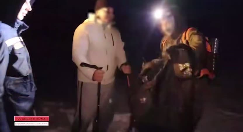 Bo‘stonliqda tog‘da qolib ketgan 3 nafar fuqaroga yordam ko‘rsatildi