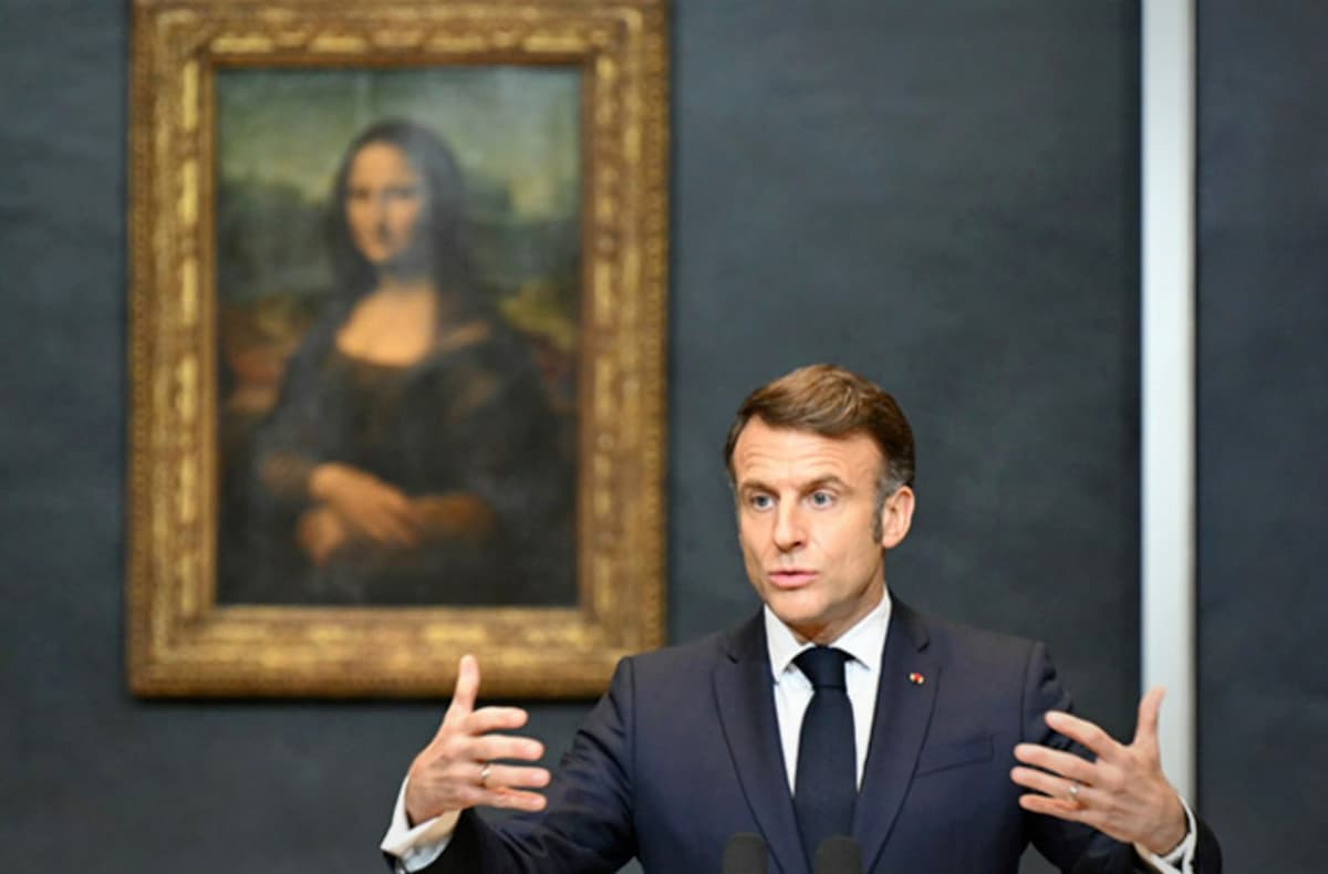 Makron Luvrga yangi kirish joyi qurishga va «Mona Liza»ni ko‘chirishga va’da berdi