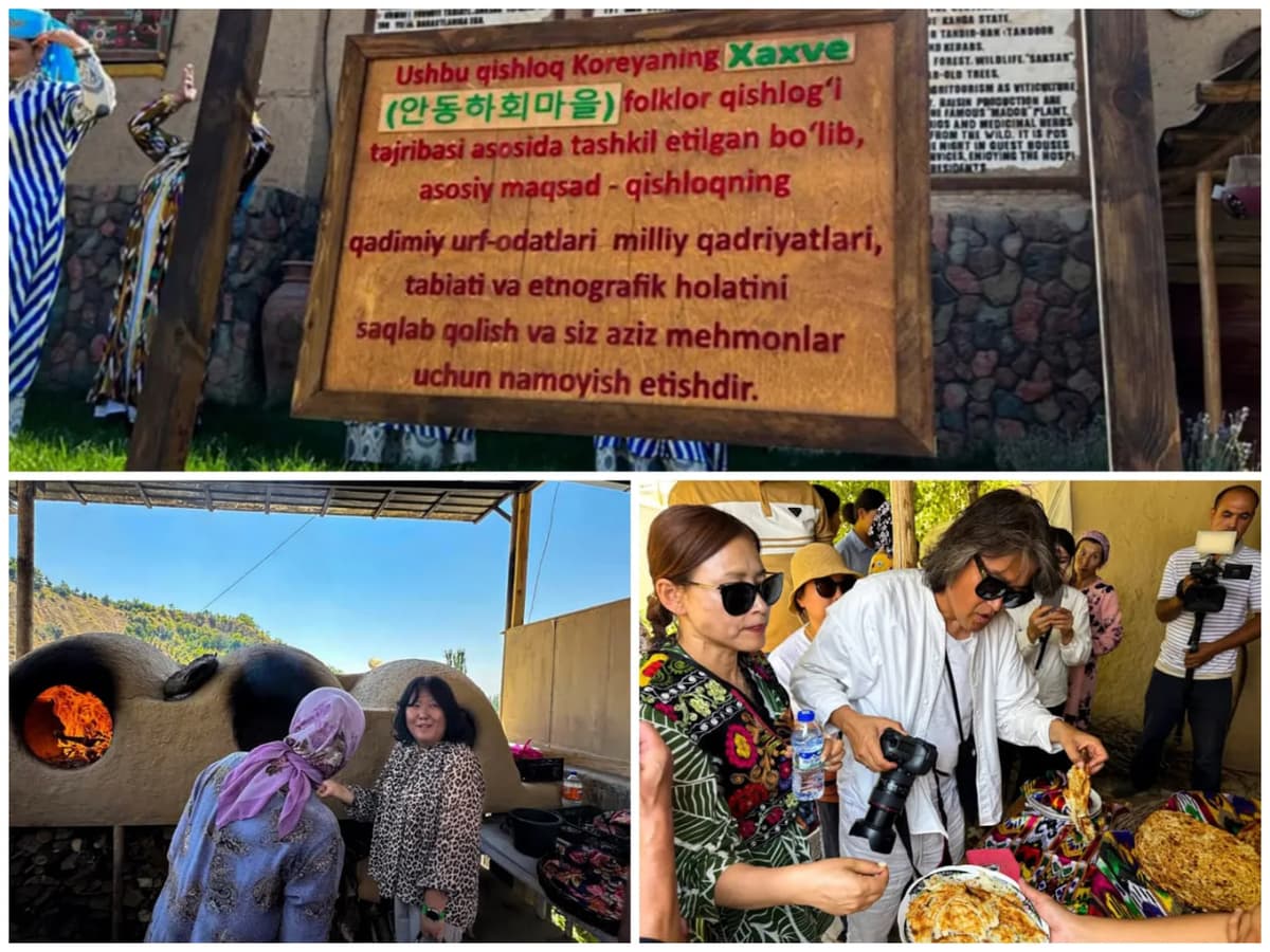 Parkentda Koreya andozalari asosida "Chashma" etno qishlog‘i tashkil etildi