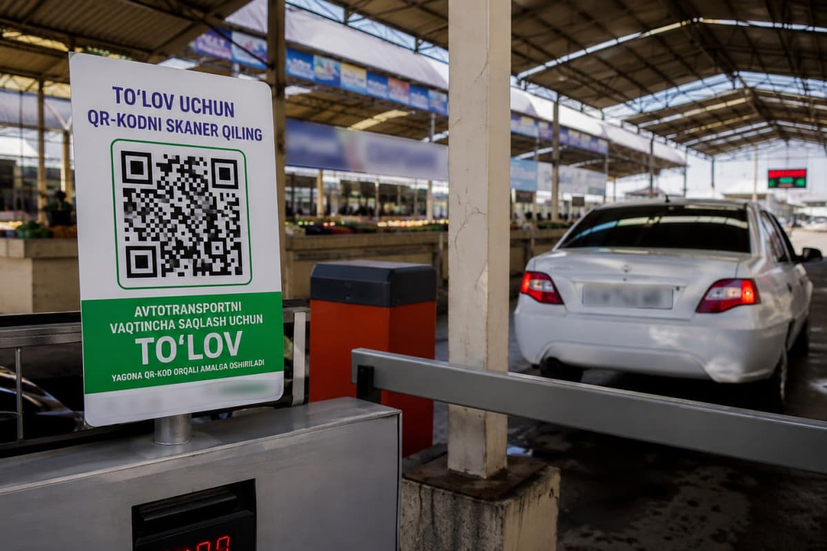 Bozorlardagi avtoturargohlarda QR-kod orqali to‘lov tizimi joriy etiladi