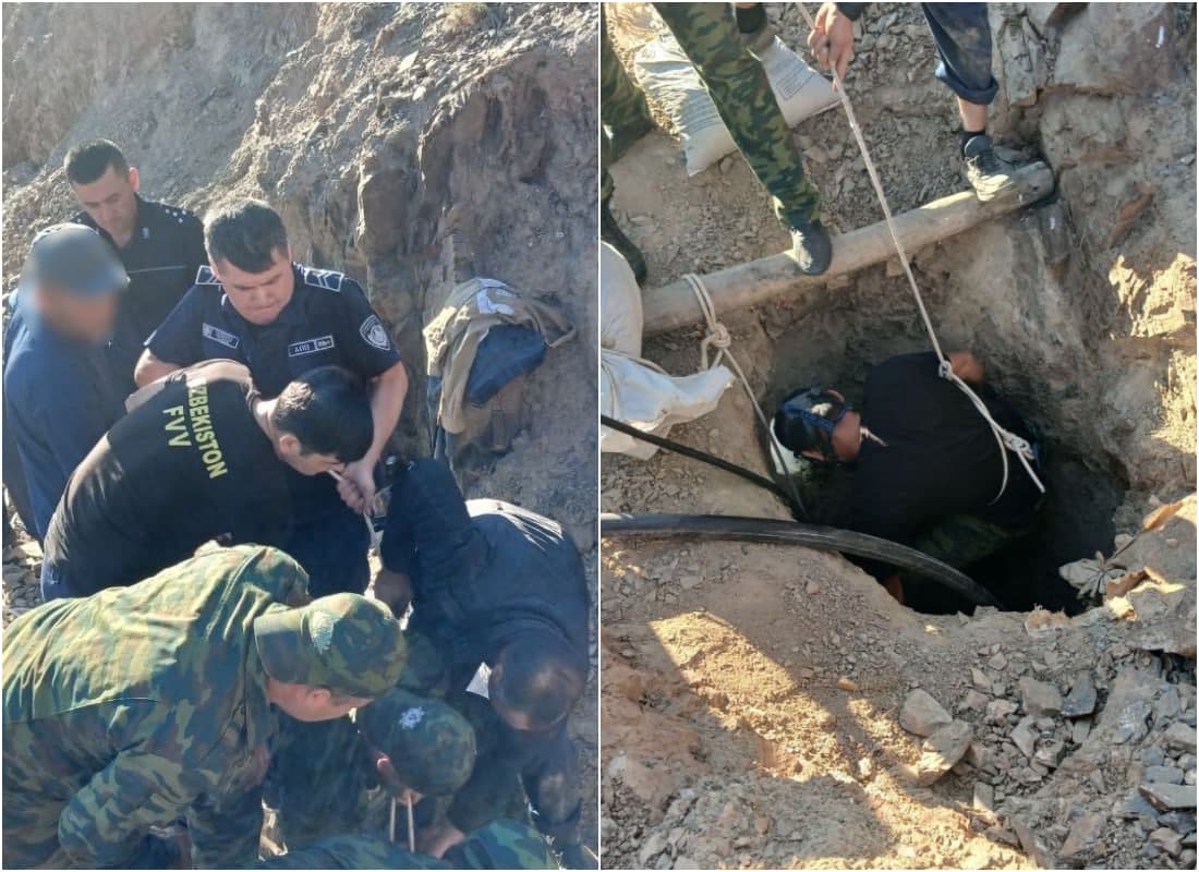 Navoiyda noqonuniy oltin qazish vaqtida chuqurlikda qolib ketgan 3 nafar fuqaro qutqarildi