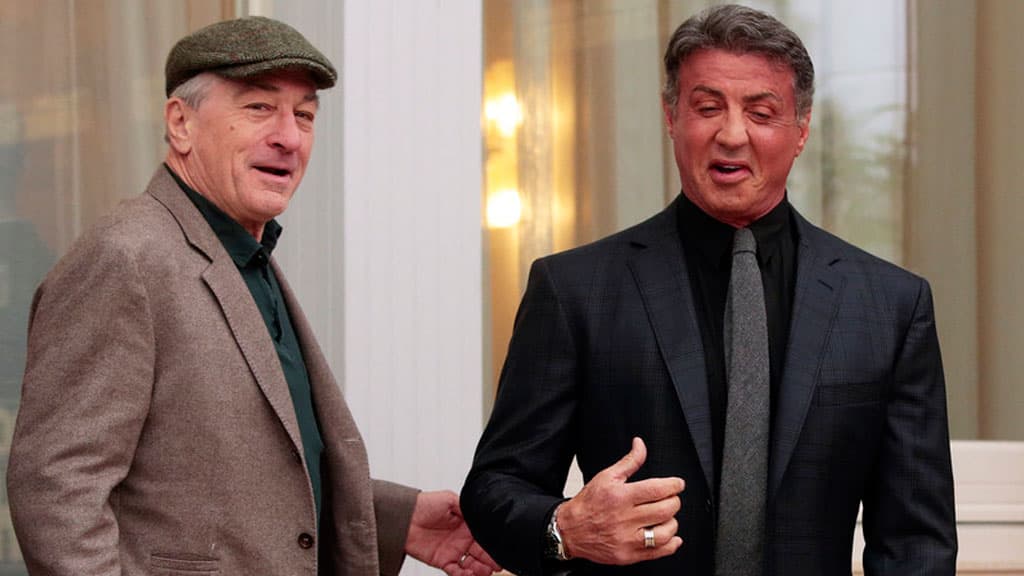 Silvestr Stallone va Robert De Niro boks “jangi” o‘tkazishdi (video)
