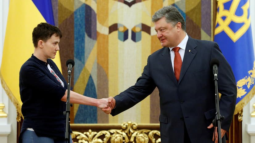«Ko‘zlari qo‘rquvga to‘la edi». Savchenko Poroshenko haqida gapirdi 