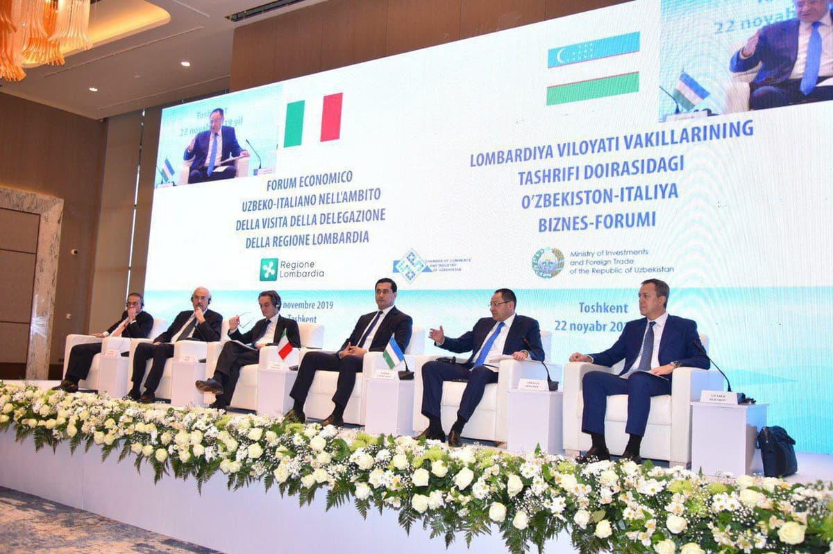 Toshkent shahrida O‘zbekiston-Italiya biznes-forumi bo‘lib o‘tdi