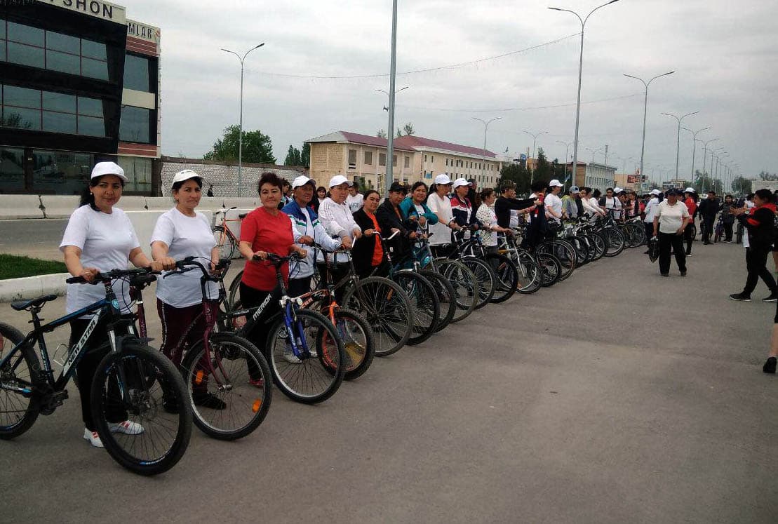 O‘zbekistonning barcha hududlarida xotin-qizlar o‘rtasida velosport marafoni o‘tkazilmoqda
