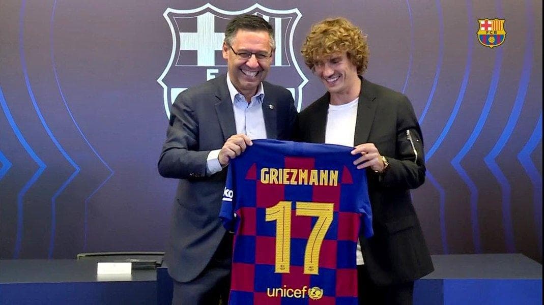 «Barselona» Grizmanni tanishtirdi. U 17-raqamda o‘ynaydi