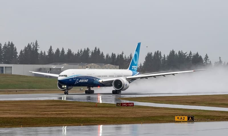Yangi Boeing 777X samolyotining ilk sinov parvozi amalga oshirildi