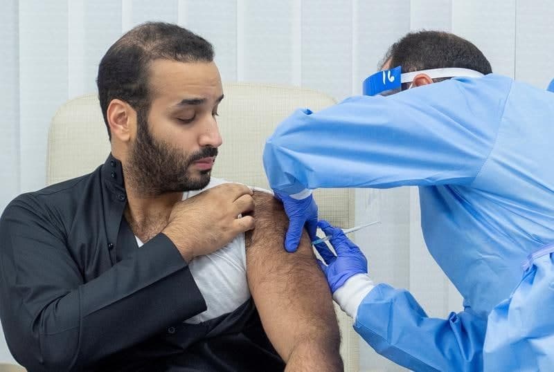 Saudiya valiahd shahzodasi koronavirusga qarshi emlandi. Mamlakatda bepul vaksinatsiya boshlangan