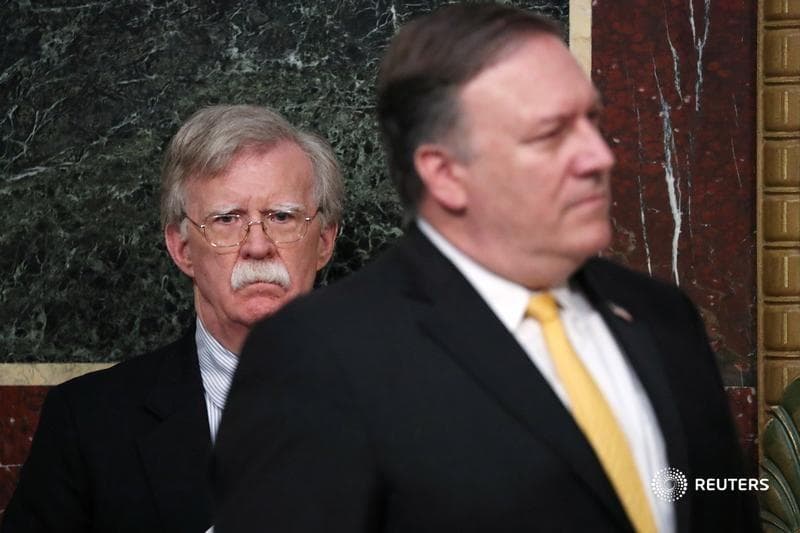 Pompeo Jon Boltonni xoin deb atadi