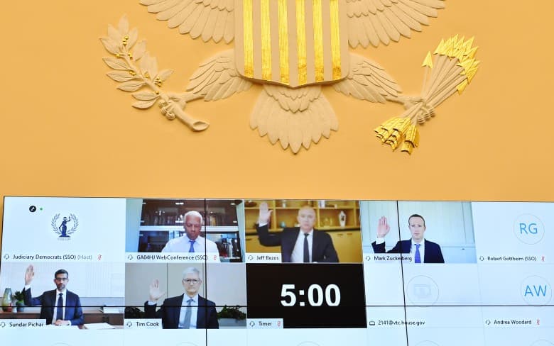 «Qo‘lida ulkan hokimiyat jamlagan to‘rtlik». Kongressmenlar Google, Facebook, Apple va Amazon rahbariyatini qanday so‘roq qilishdi?